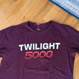 Men tracksmith t shirt, small, burgundy